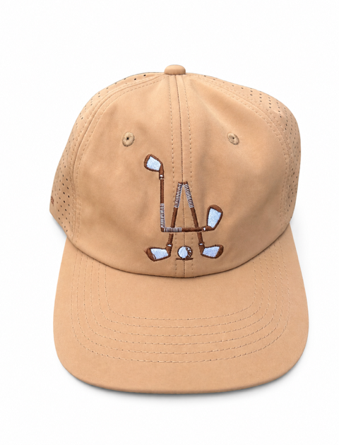 LA UNITED G.C. DAD HAT KHAKI & BROWN