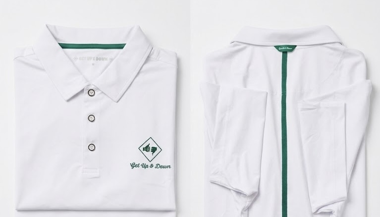 LOCKED GET UP & DOWN GOLF SHIRT