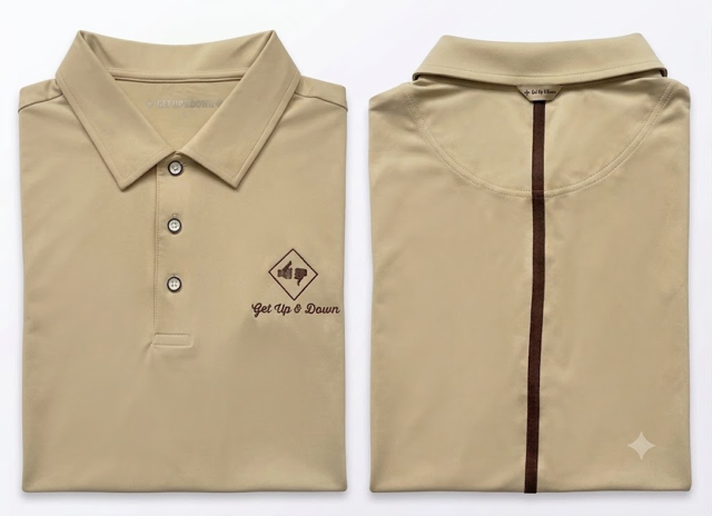 LOCKED GET UP & DOWN GOLF SHIRT - Image 3