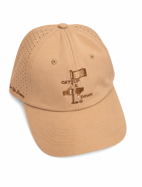 GET UP & DOWN DAD HAT KHAKI