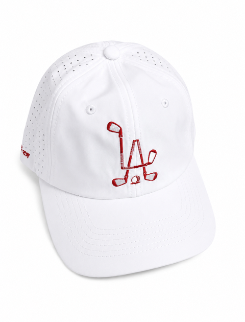 THE LA UNITED DAD HAT WHITE & RED