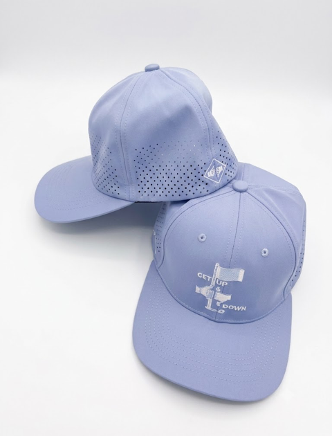LIGHT BLUE GET UP & DOWN FITTED HAT