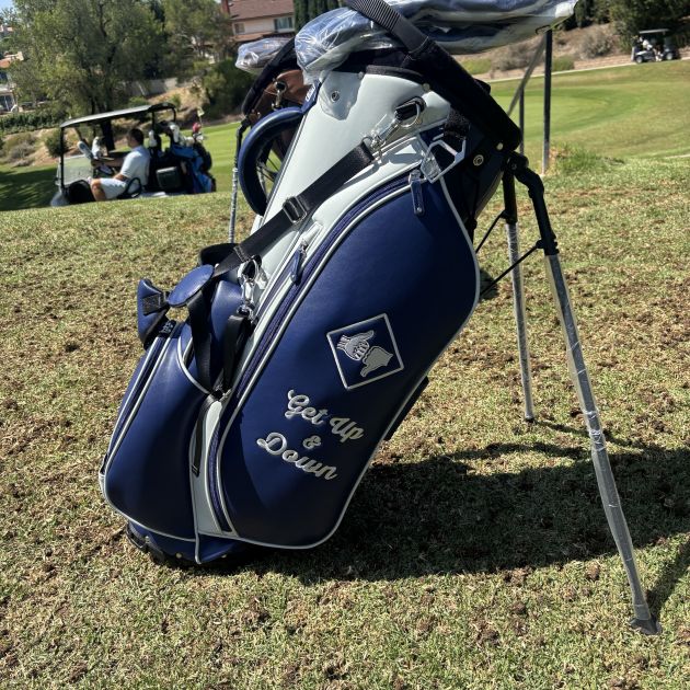 Get Up & Down Premium Golf Bag Navy & Light Gray