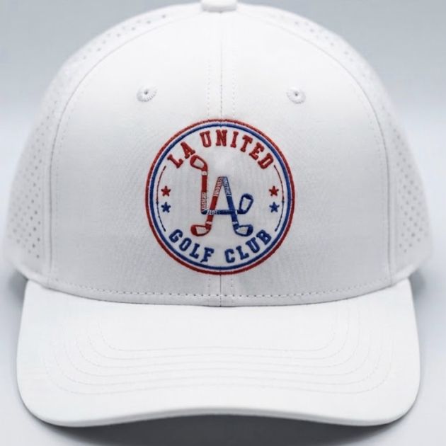 LA UNITED 6 panel limited snap back white