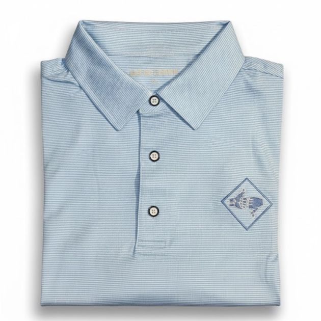 XL Strokes gained striped get up & down golf polo